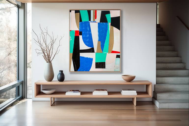 Original Minimalism Abstract Collage by Vita Banko