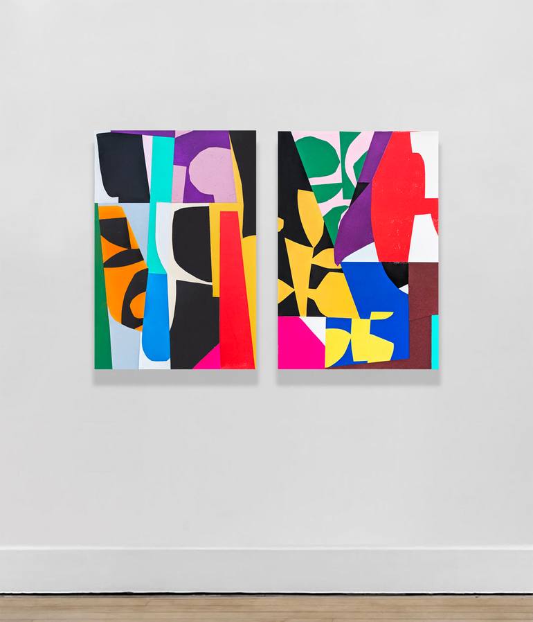 Original Contemporary Abstract Collage by Vita Banko
