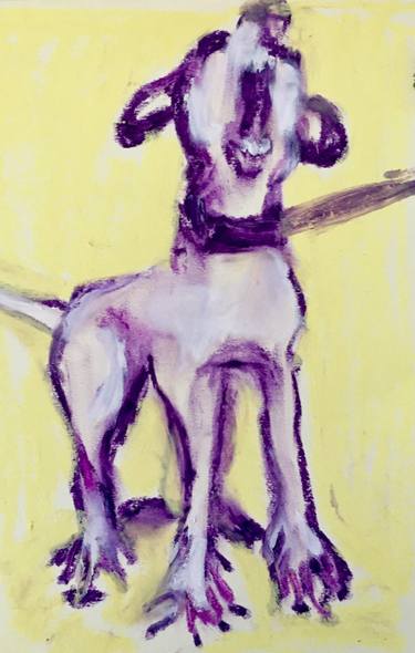 Print of Figurative Dogs Drawings by sandra steiner