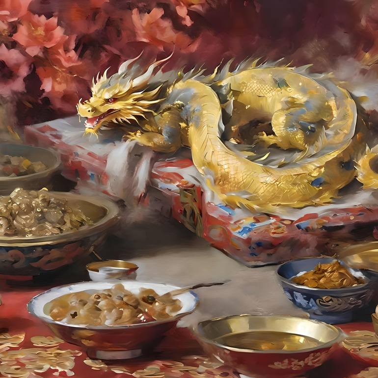 Chinese New Year 2024 E Oils Painting By Marlena Gee Saatchi Art   10433807 GYBGSIKK 7 