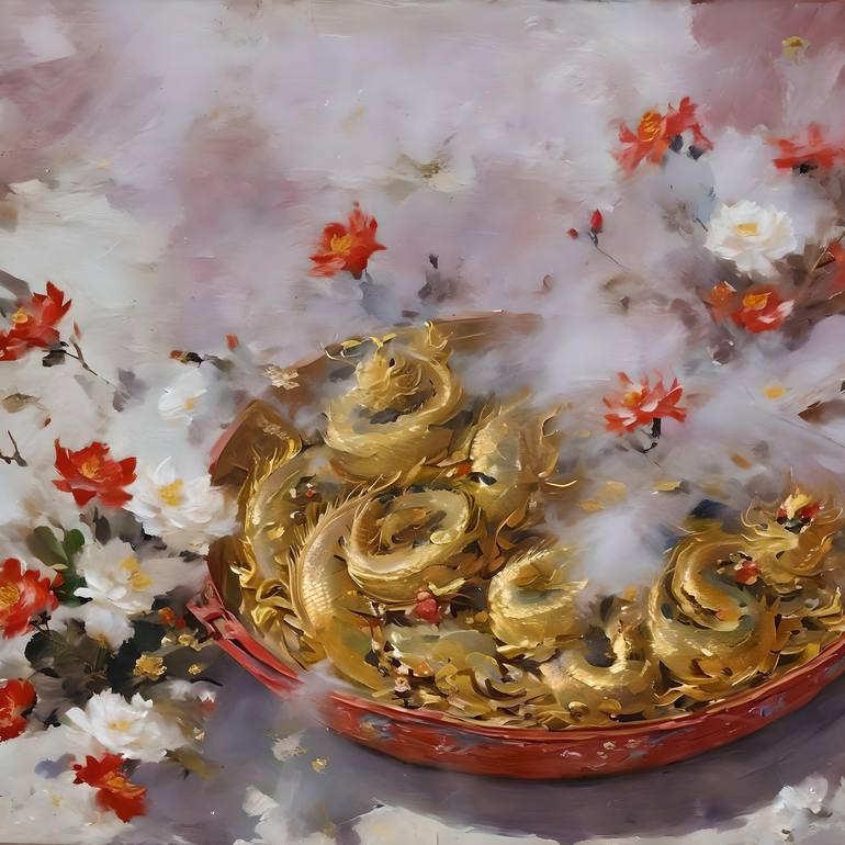 Chinese New Year 2024 H Oils Painting By Marlena Gee Saatchi Art   10433819 VVLXBKAT 7 