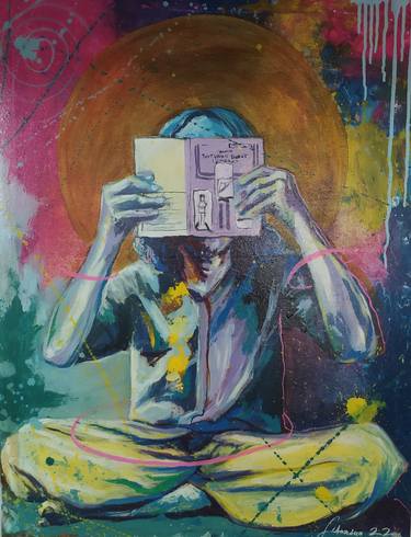 Original Abstract Expressionism Religious Paintings by Fauzi Dani