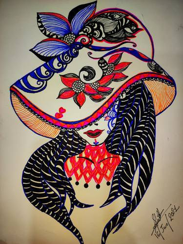Print of Art Deco Patterns Drawings by Shreya Dutta
