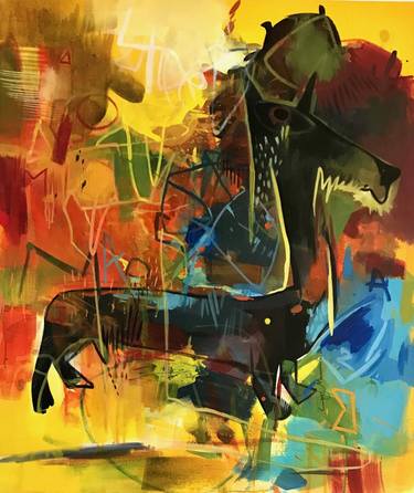 Original Abstract Paintings by Ley Mboramwe