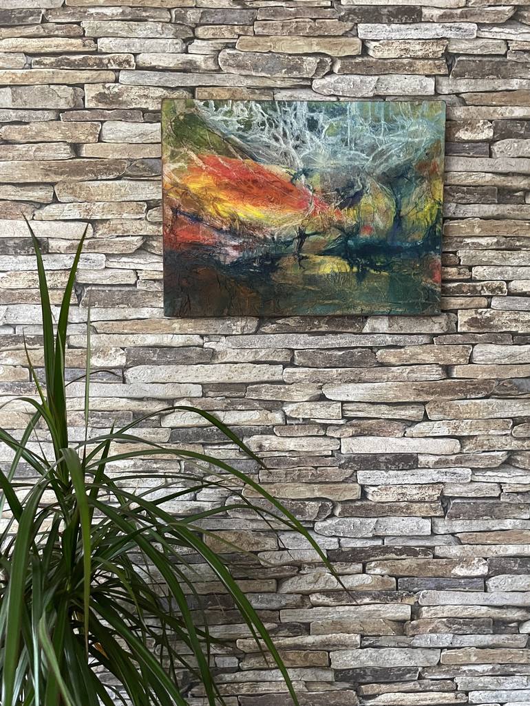 Original Contemporary Abstract Painting by Yvonne Casander