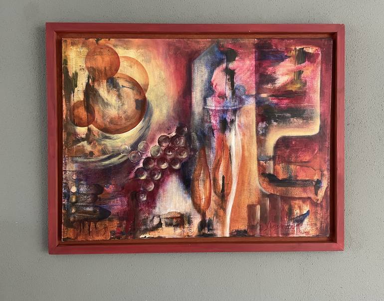 Original Abstract Expressionism Abstract Painting by Yvonne Casander