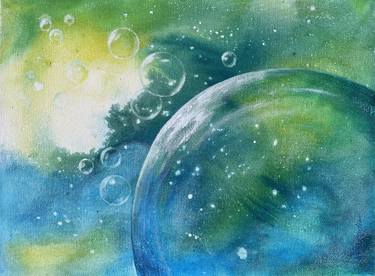 Original Outer Space Paintings by Yvonne Casander