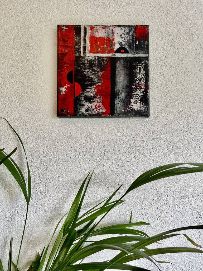 Original Abstract Geometric Painting by Yvonne Casander