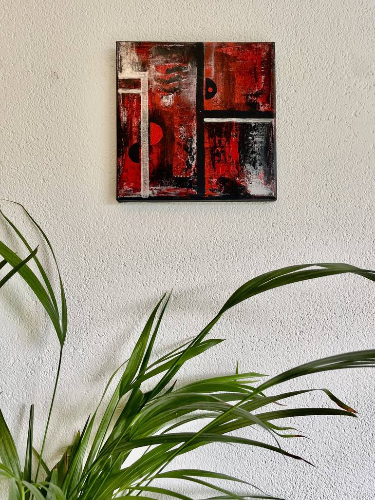 Original Abstract Geometric Painting by Yvonne Casander