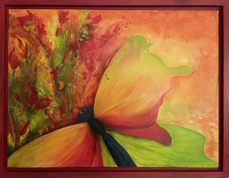 Original Abstract Expressionism Nature Paintings by Yvonne Casander