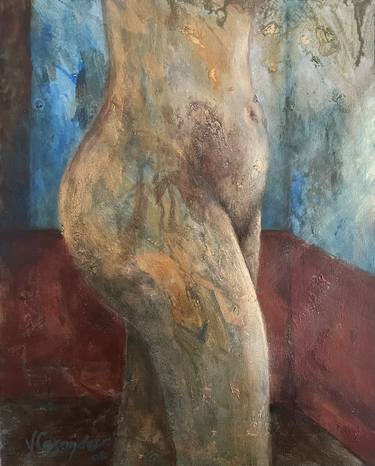 Original Figurative Nude Paintings by Yvonne Casander