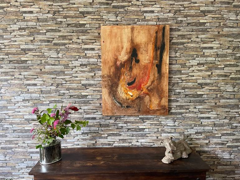 Original Abstract Expressionism Abstract Painting by Yvonne Casander