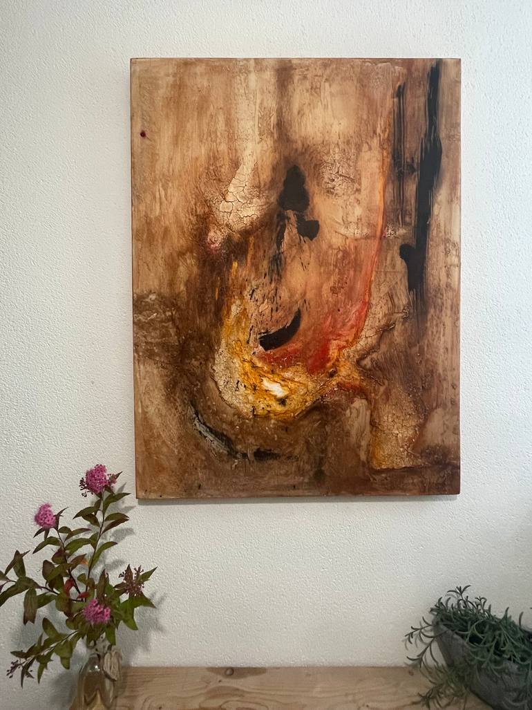 Original Abstract Expressionism Abstract Painting by Yvonne Casander