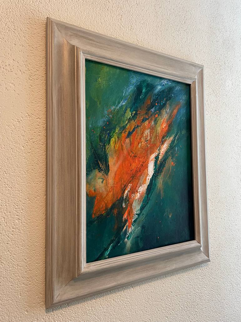 Original Abstract Expressionism Abstract Painting by Yvonne Casander