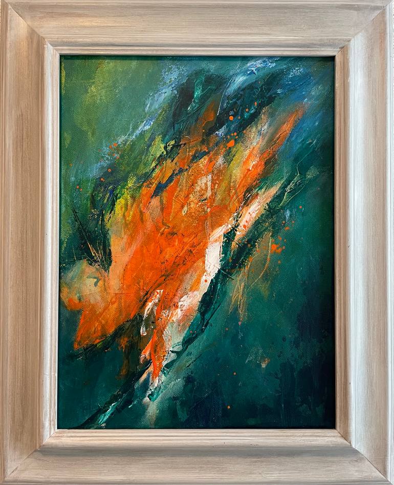 Original Abstract Expressionism Abstract Painting by Yvonne Casander