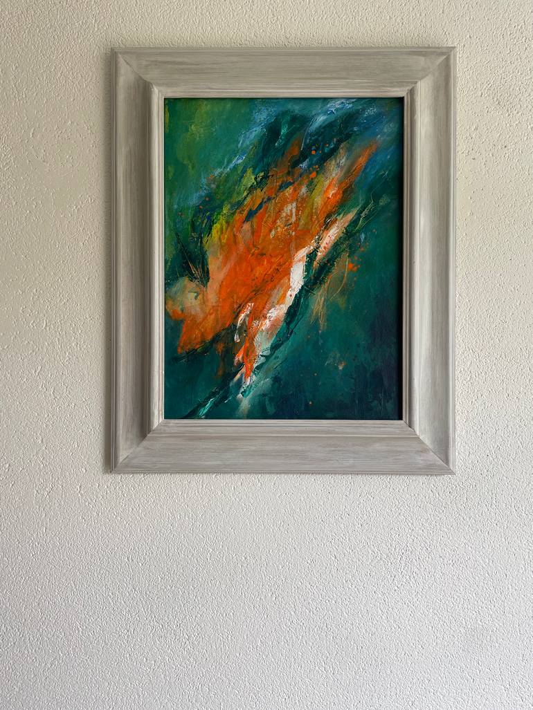 Original Abstract Expressionism Abstract Painting by Yvonne Casander