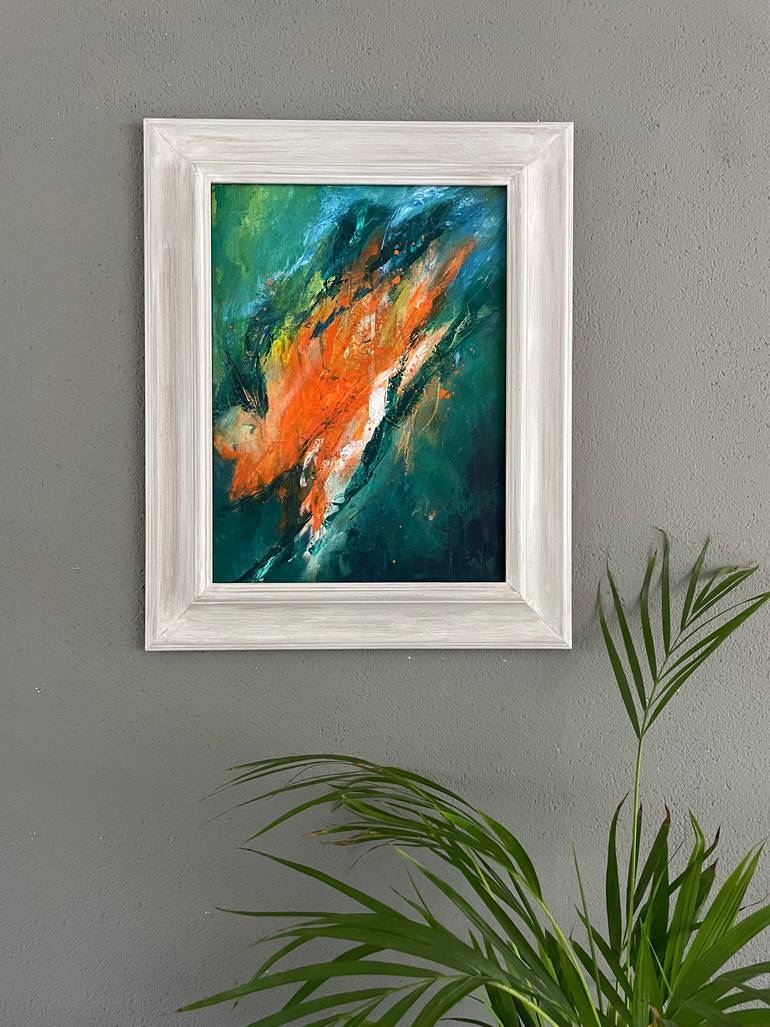 Original Abstract Expressionism Abstract Painting by Yvonne Casander