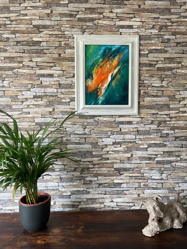 Original Abstract Expressionism Abstract Painting by Yvonne Casander