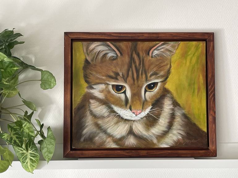 Original Realism Animal Painting by Yvonne Casander