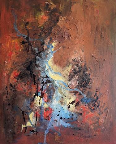 Original Abstract Expressionism Abstract Paintings by Yvonne Casander