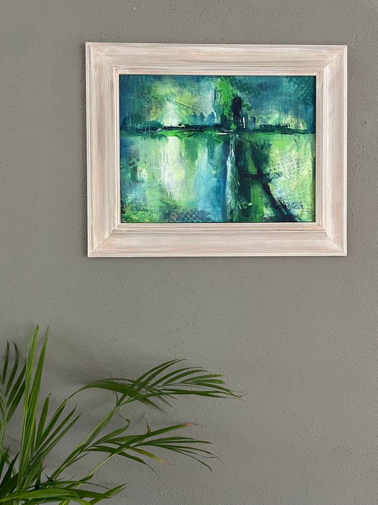 Original Abstract Expressionism Abstract Painting by Yvonne Casander