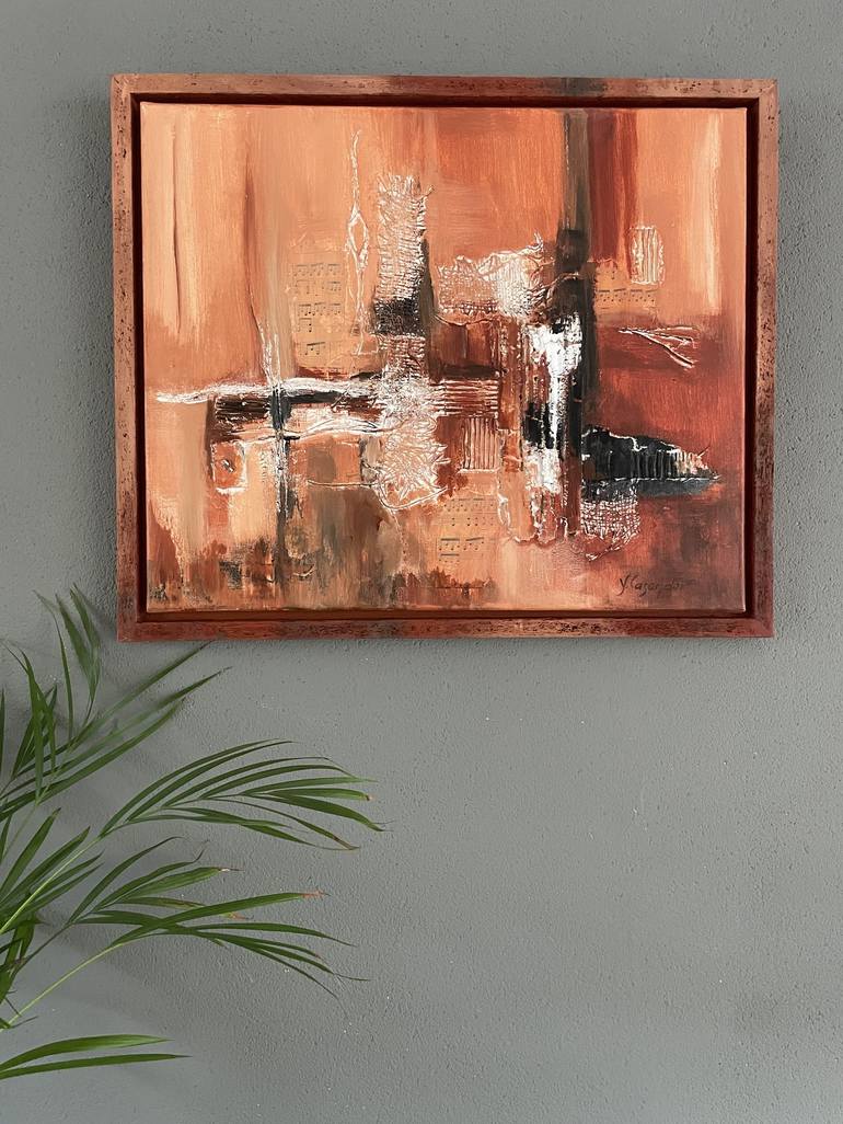 Original Abstract Expressionism Abstract Painting by Yvonne Casander