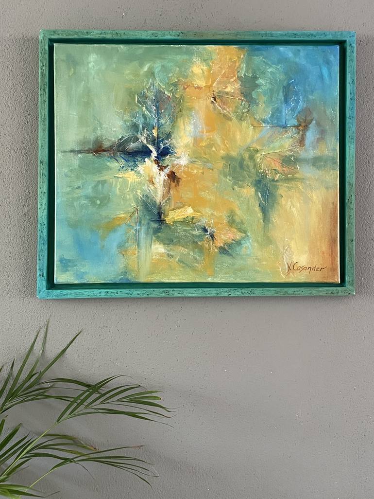 Original Abstract Expressionism Abstract Painting by Yvonne Casander