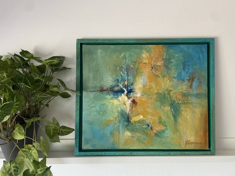 Original Abstract Expressionism Abstract Painting by Yvonne Casander