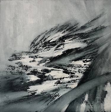 Original Black & White Abstract Paintings by Yvonne Casander