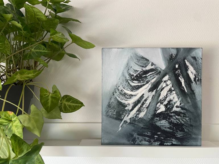Original Abstract Expressionism Abstract Painting by Yvonne Casander