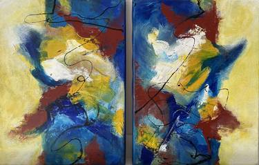 Original Contemporary Abstract Paintings by Yvonne Casander