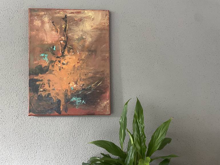 Original Abstract Expressionism Abstract Painting by Yvonne Casander