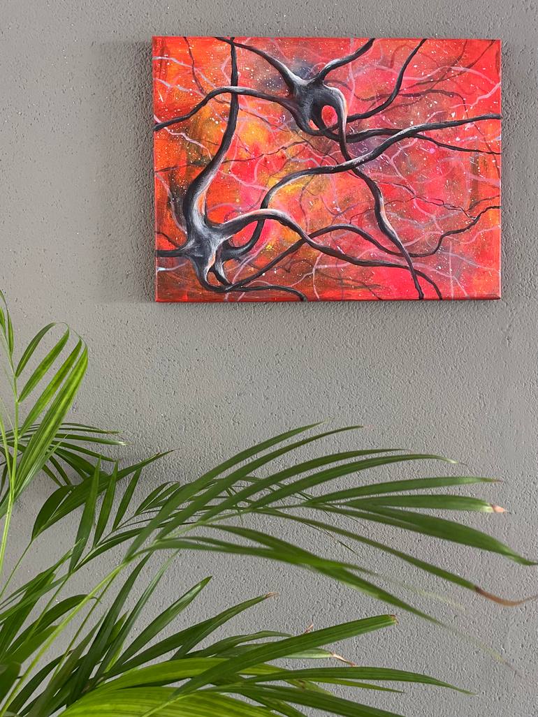 Original Abstract Expressionism Abstract Painting by Yvonne Casander