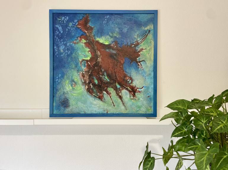 Original Abstract Expressionism Abstract Painting by Yvonne Casander