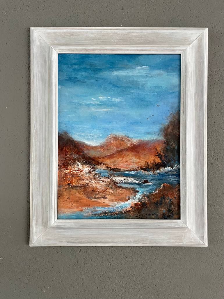Original Impressionism Landscape Painting by Yvonne Casander