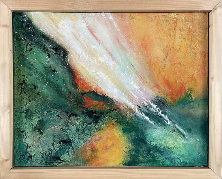 Original Abstract Expressionism Abstract Painting by Yvonne Casander