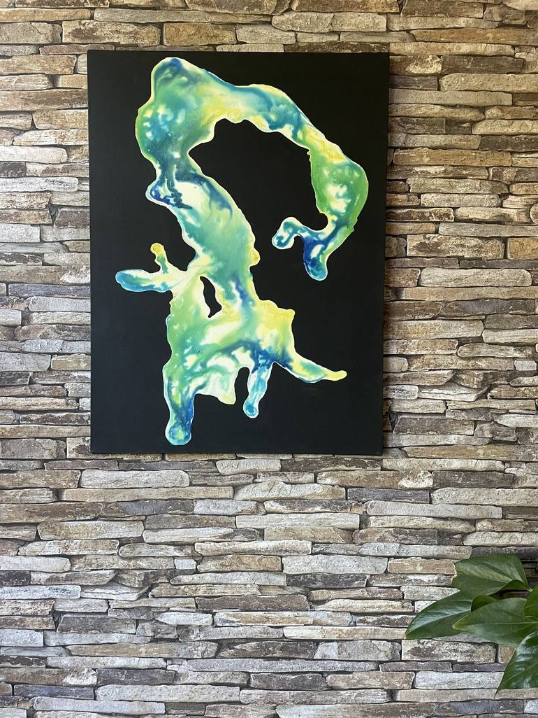 Original Conceptual Abstract Painting by Yvonne Casander