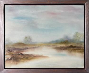 Original Expressionism Landscape Painting by Yvonne Casander