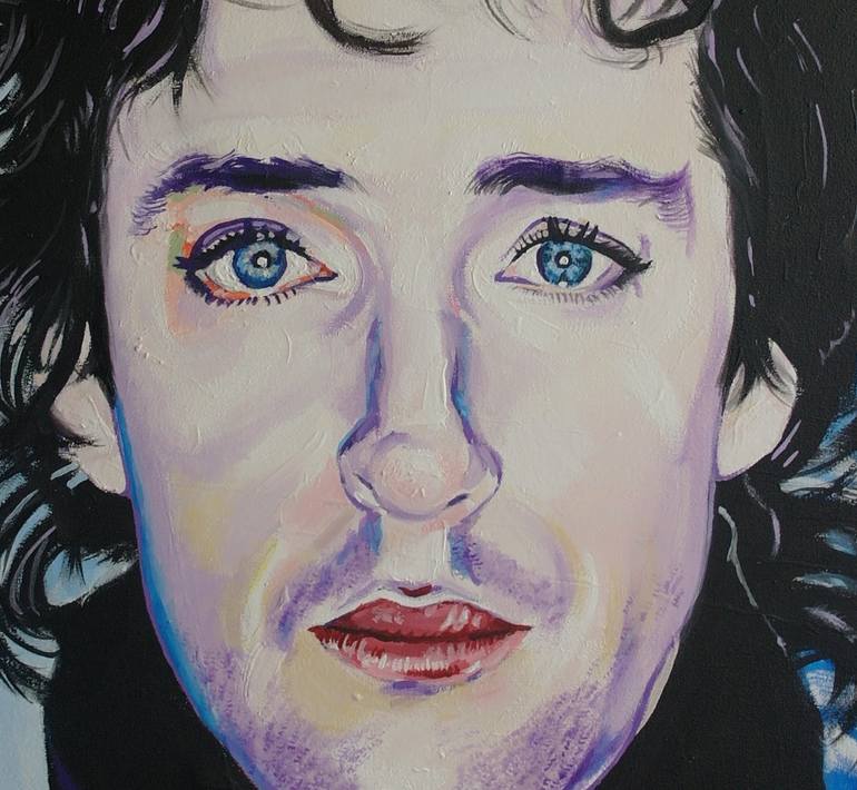 Original Portraiture Pop Culture/Celebrity Painting by Diego Martin Palacios Jaramillo