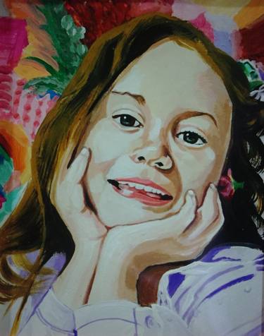 Print of Realism Children Paintings by Diego Martin Palacios Jaramillo