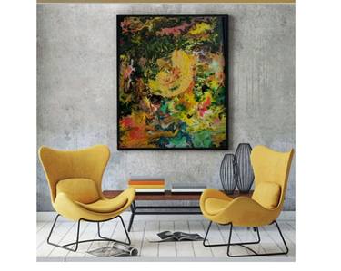 Original Abstract Expressionism Abstract Paintings by Ruchi Gupta