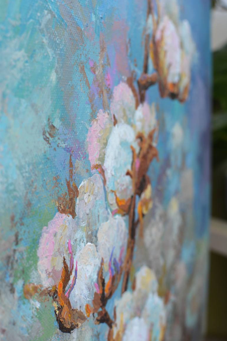 Original Abstract Floral Painting by Oleksandra Oliinyk