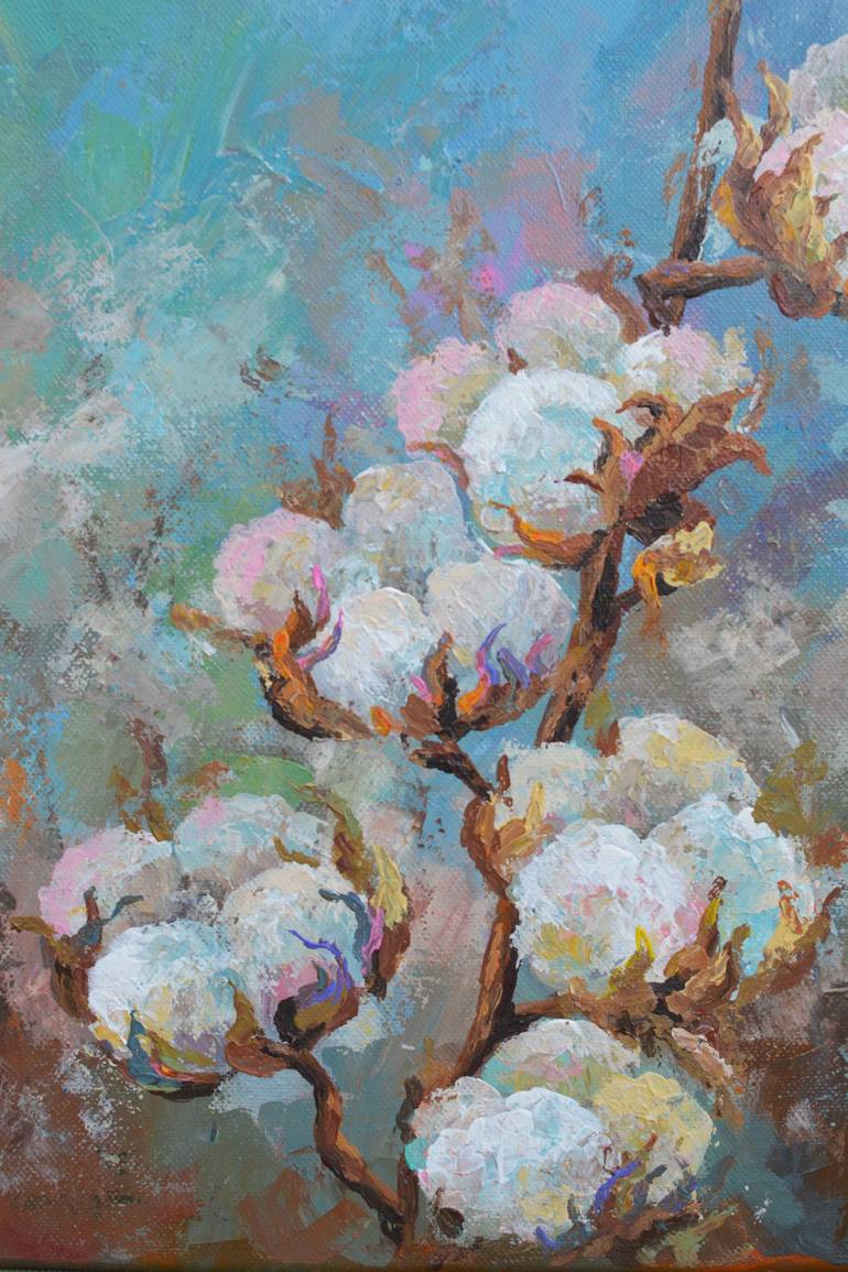 Original Abstract Floral Painting by Oleksandra Oliinyk