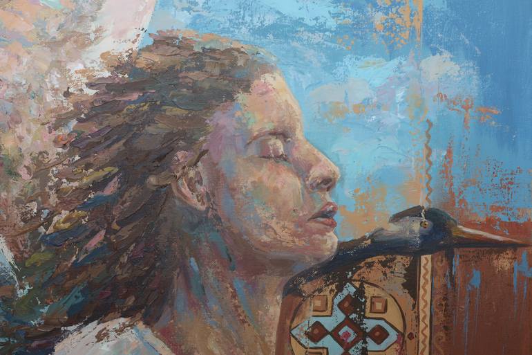 Original Conceptual Women Painting by Oleksandra Oliinyk