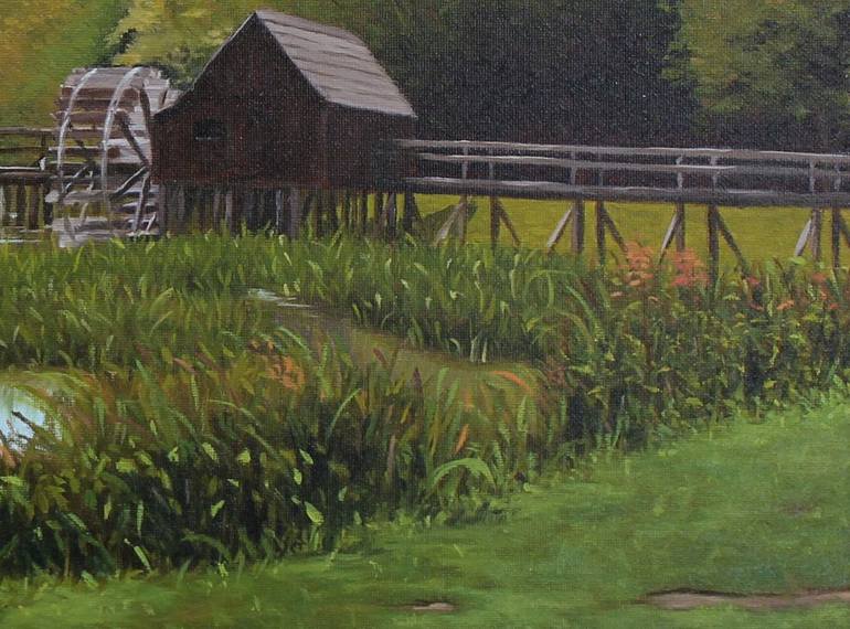 Original Impressionism Landscape Painting by Peter Kubik