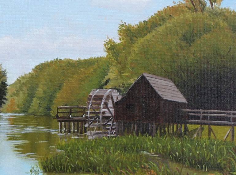 Original Impressionism Landscape Painting by Peter Kubik