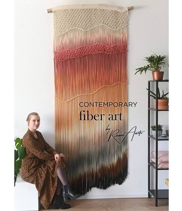 Tall Textile Art Tapestry - LISA thumb
