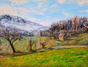 Print of Fine Art Landscape Paintings by Alexandr Kulgeyko