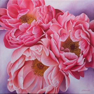 Original Realism Floral Paintings by Olha Zdorovets