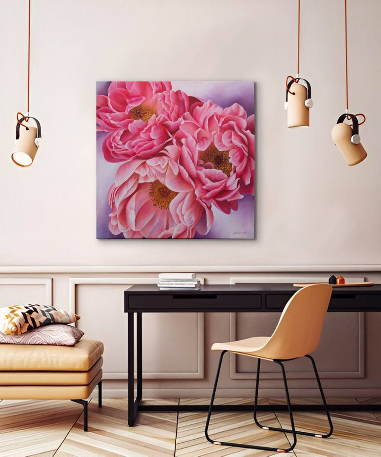 Original Floral Painting by Olha Zdorovets
